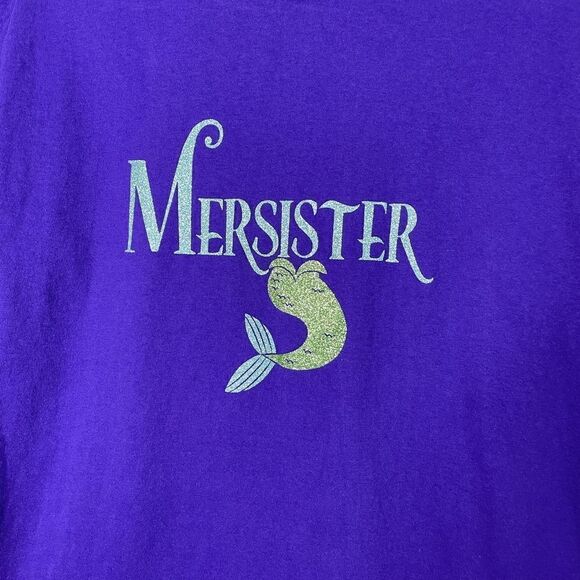 5 for $25🔥Medium MerSister (Mermaid) Purple T-shirt - Picture 2 of 5